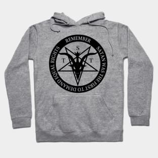 Satan Demands Equal Rights (black) Hoodie